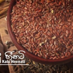 Ceylon Traditional Kalu Heenati Rice (Oryza Sativa) කළු හීනටි සහල් (SĀRA BHŪMI) (500g)